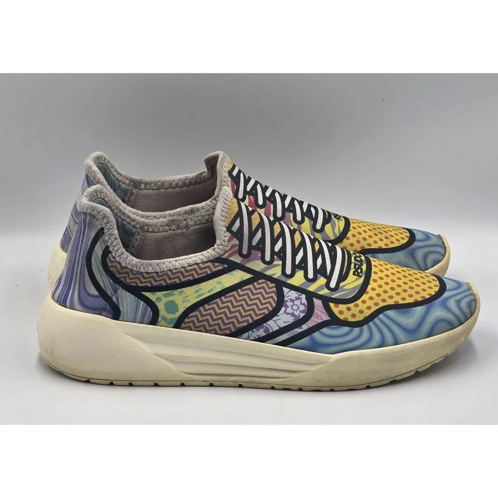 PSUDO Mens Court Slip‎ On Sneakers Cosmic USA Made Size 11 Lightweight Vegan